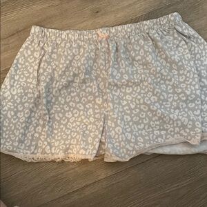 Secret Treasures Gray and White Pajama Shorts